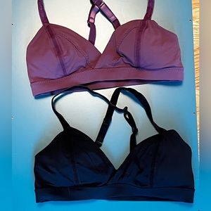2 Lululemon bras, NEVER WORN, sz 4, includes removable pads